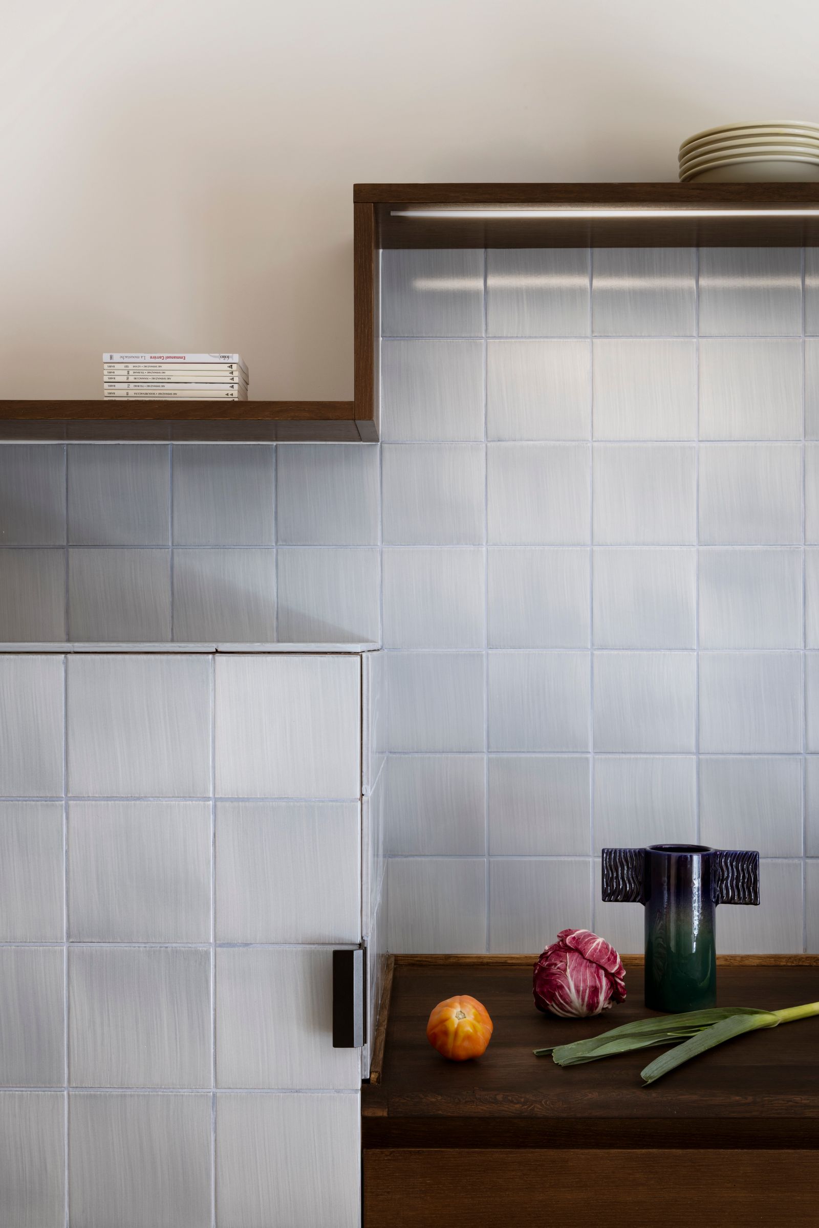 cucina piastrelle azzurre