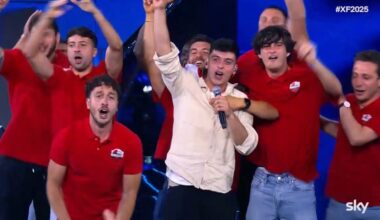 Alviano protagonista a X Factor con Adriano. In tv con l'inno della squadra