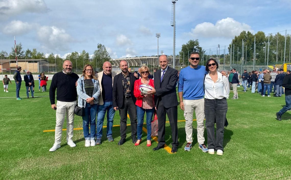 Campobasso, inaugurato campo da rugby intitolato a Mariano Credico. FOTO