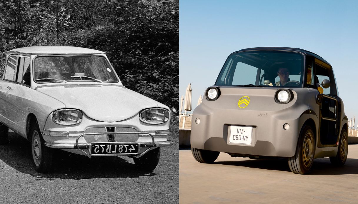 Citroën Ami, dalla berlina anni ’60 alla microcar elettrica di oggi