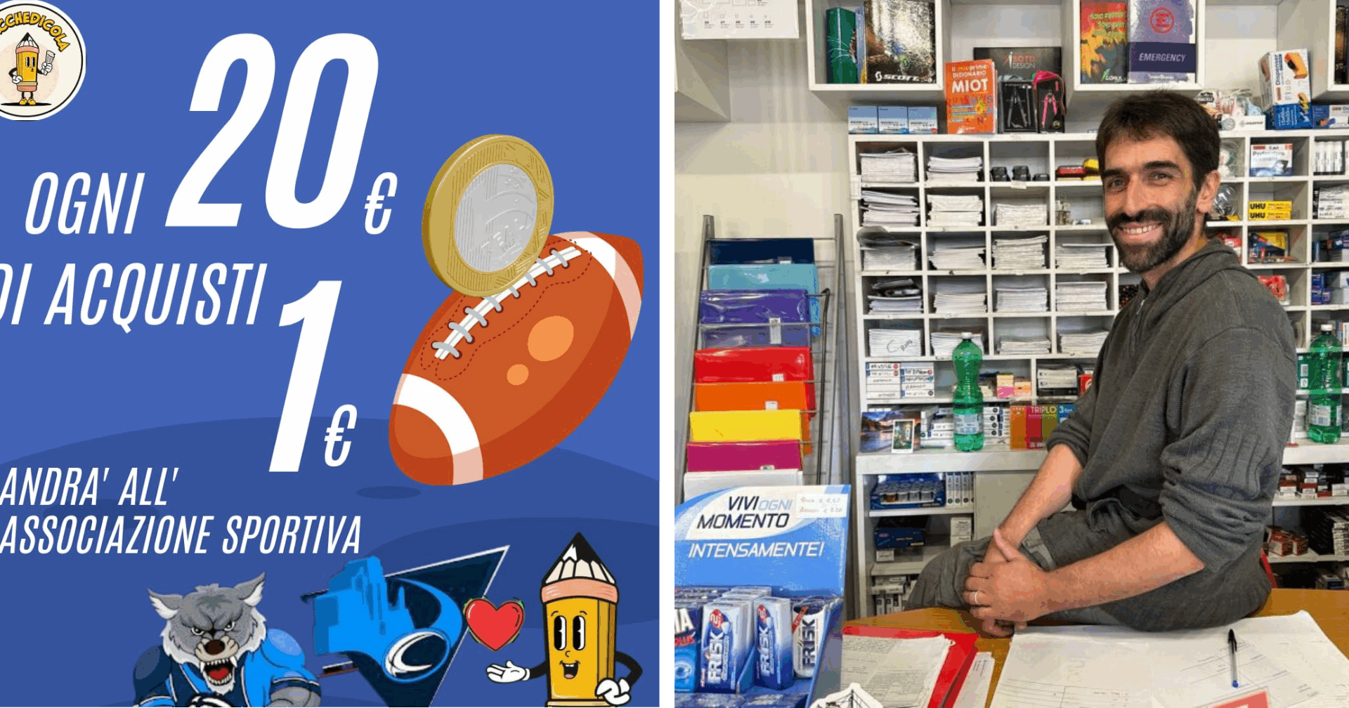 AVIGLIANA, COMPRA ALLA CARTOLERIA SPACCHEDICOLA E SOSTIENI IL RUGBY VALSUSA