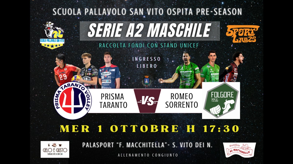 Tarando e Sorrento in campo a San Vito
