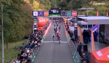 GP di Vallonia 2025, sprint di potenza di Arnaud De Lie! 5° Matteo Trentin