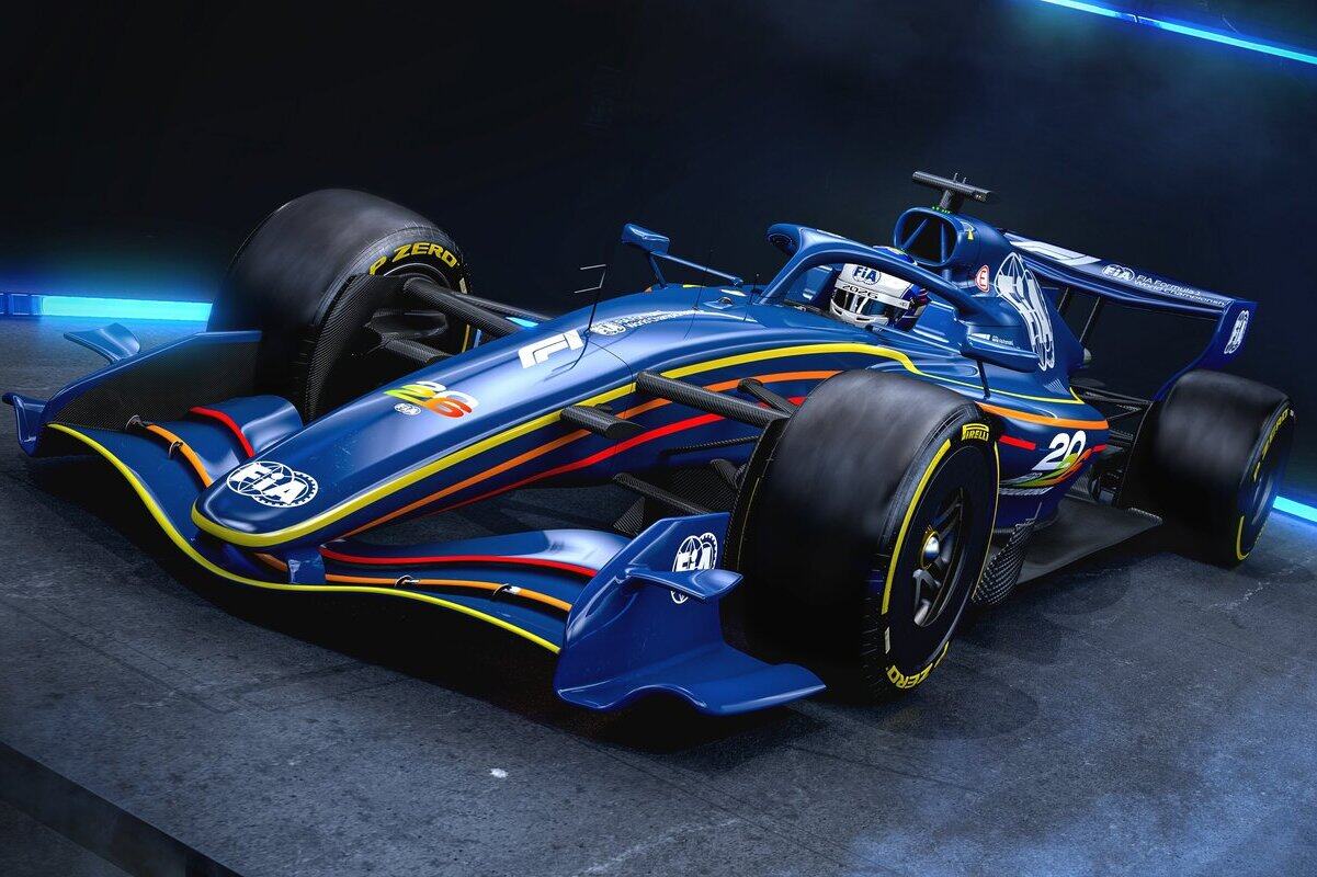 Il render 3D delle monoposto che rispondono al regolamento F1 2026 - Foto: Fia