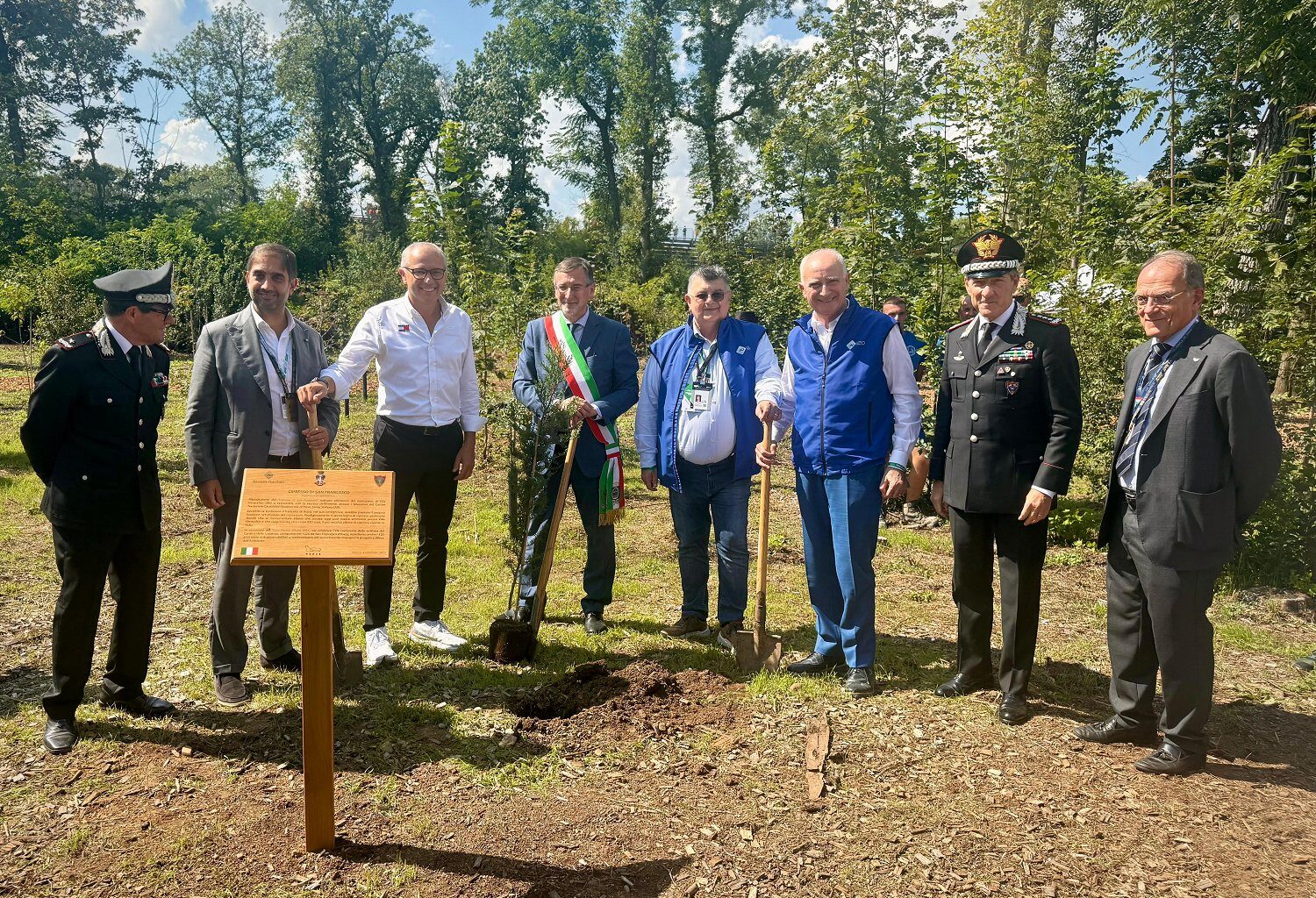 Foto piantumazione Autodromo Nazionale Monza 2025