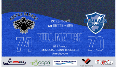 Memorial Brusinelli: la Dinamo cade con Trento 74-70, ora la "finalina" contro Trapani