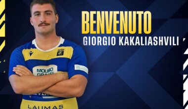 PRIMA SQUADRA: la prima linea si rinforza col pilone Giorgio Kakaliashvili
