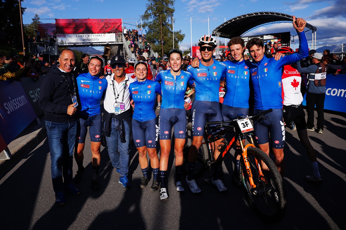 Mondiali MTB Valais 2025, Italia d'argento nel Team Relay alle spalle della Francia