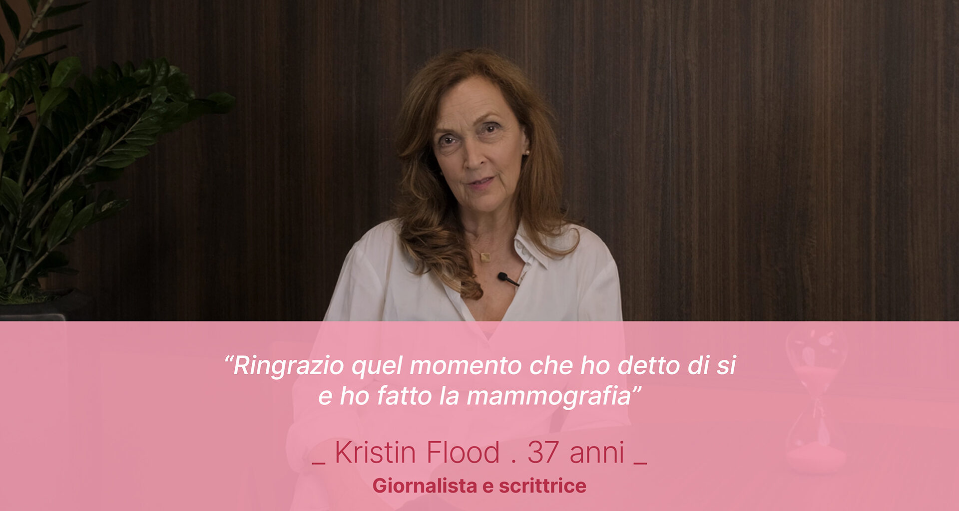 come una mammografia le ha cambiato la vita.