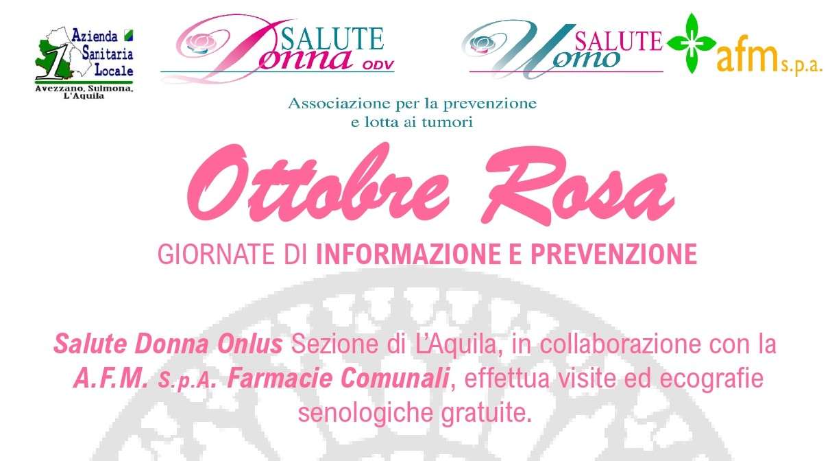 screening gratuiti al seno con Afm e Associazione Salute Donna