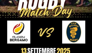 Rugby match Day - Zogno - sabato 13 settembre 2025