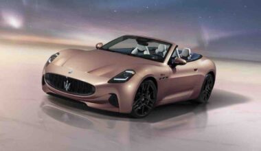 Un’immagine della Maserati GranCabrio Folgore