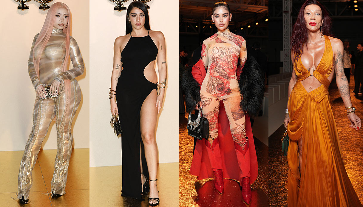Milano Fashion Week, alla sfilata Cavalli star scatenate nei look