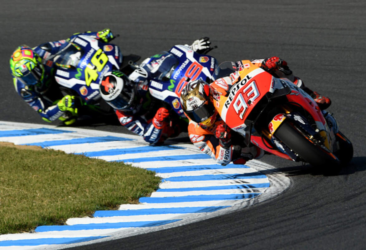 Marquez, Lorenzo e Rossi