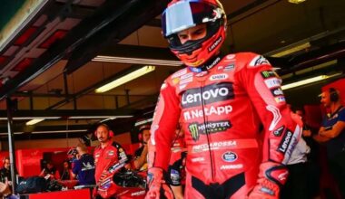 Marc Marquez pilota Ducati MotoGP a Misano