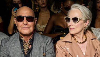 Miranda Priestly da Dolce&Gabbana: il look stile italiano con trench e pochette animalier alla Milano Fashion Week