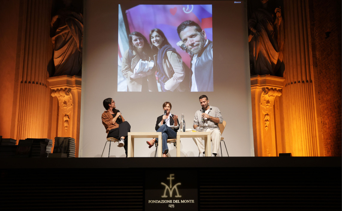 con Daria Bignardi, Righini e Sgambati