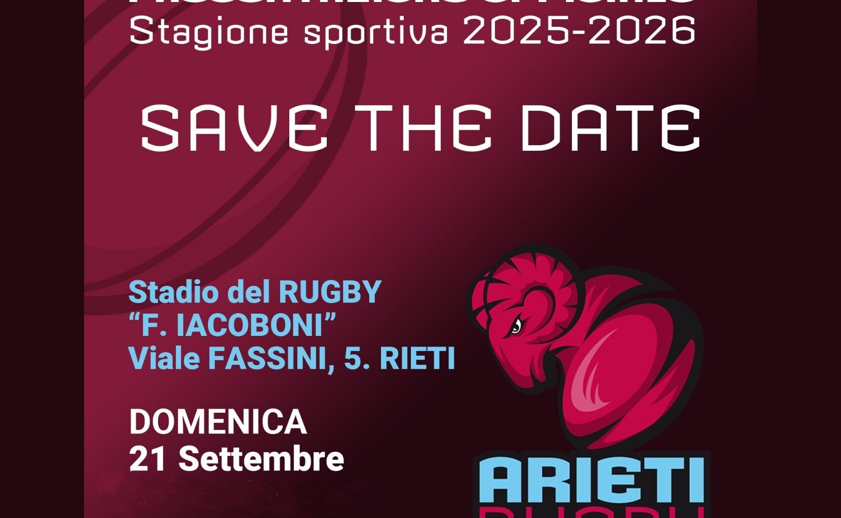 Gli Arieti Rugby Rieti si presentano