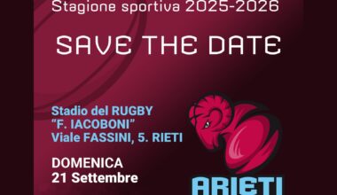 Gli Arieti Rugby Rieti si presentano