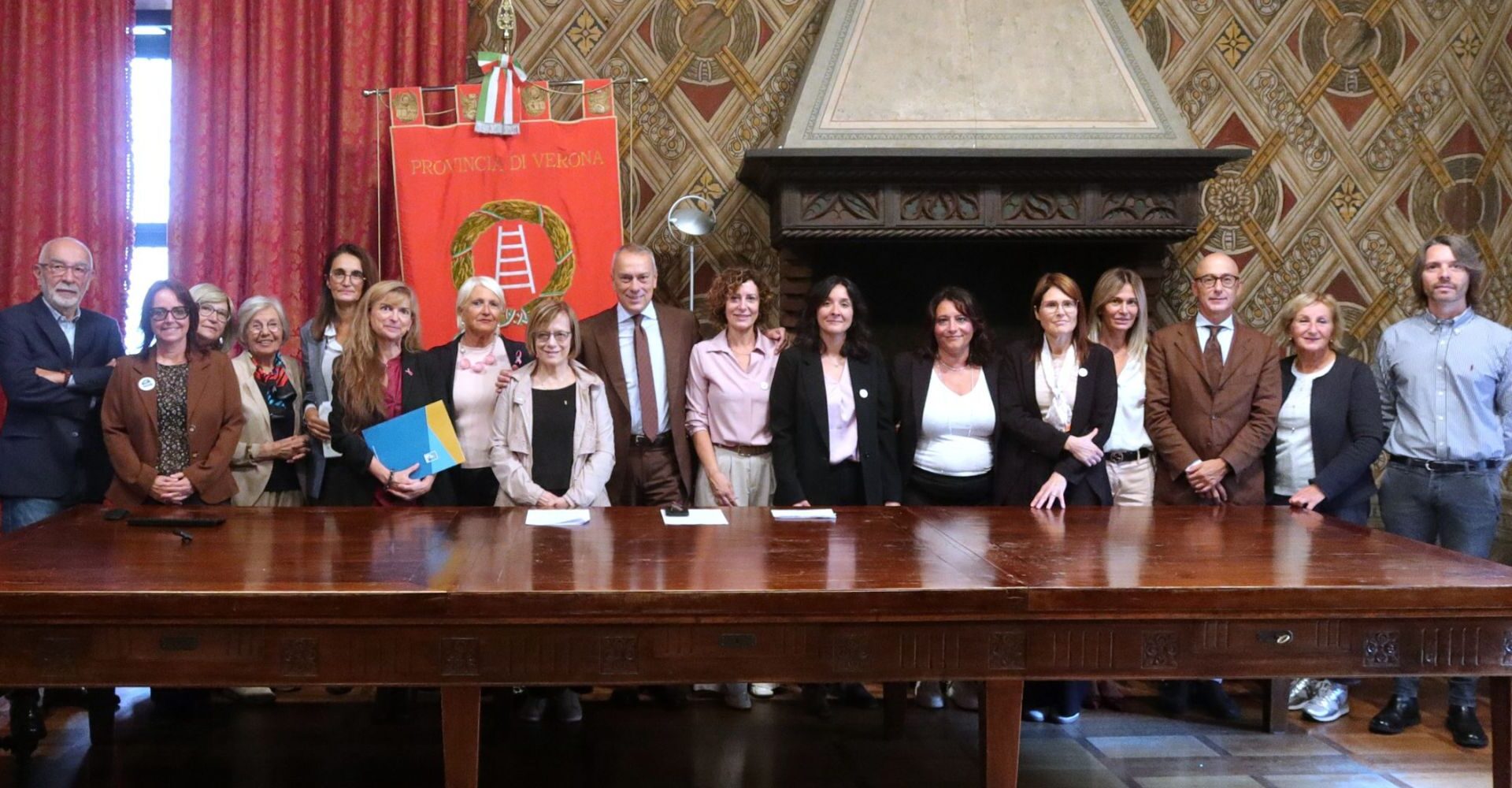 I partecipanti alla conferenza stampa di presentazione