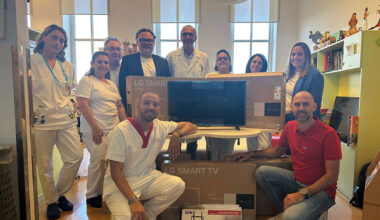 La Reggiana Calcio dona cinque smart tv alla Pediatria del Santa Maria Nuova
