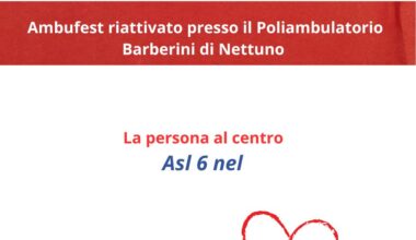 Tra pochi giorni la riattivazione del servizio Ambufest al Poliambulatorio Barberini di Nettuno. - Radio Studio 93