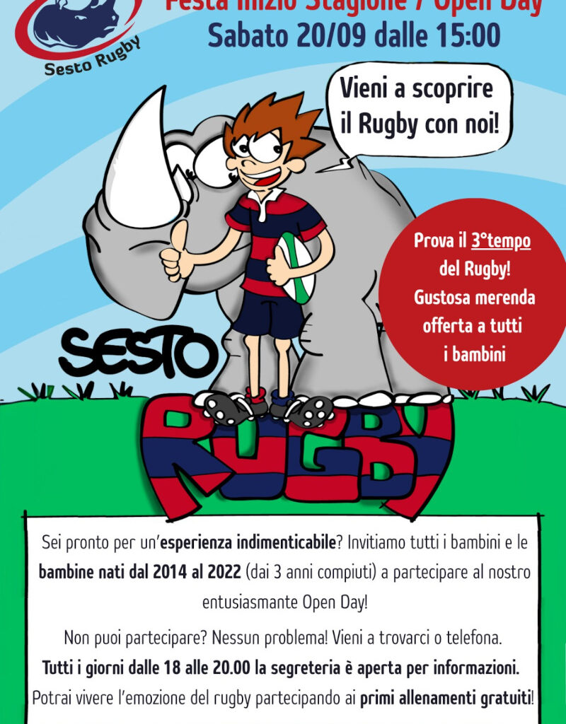 Festa di inizio stagione per il Sesto Rugby