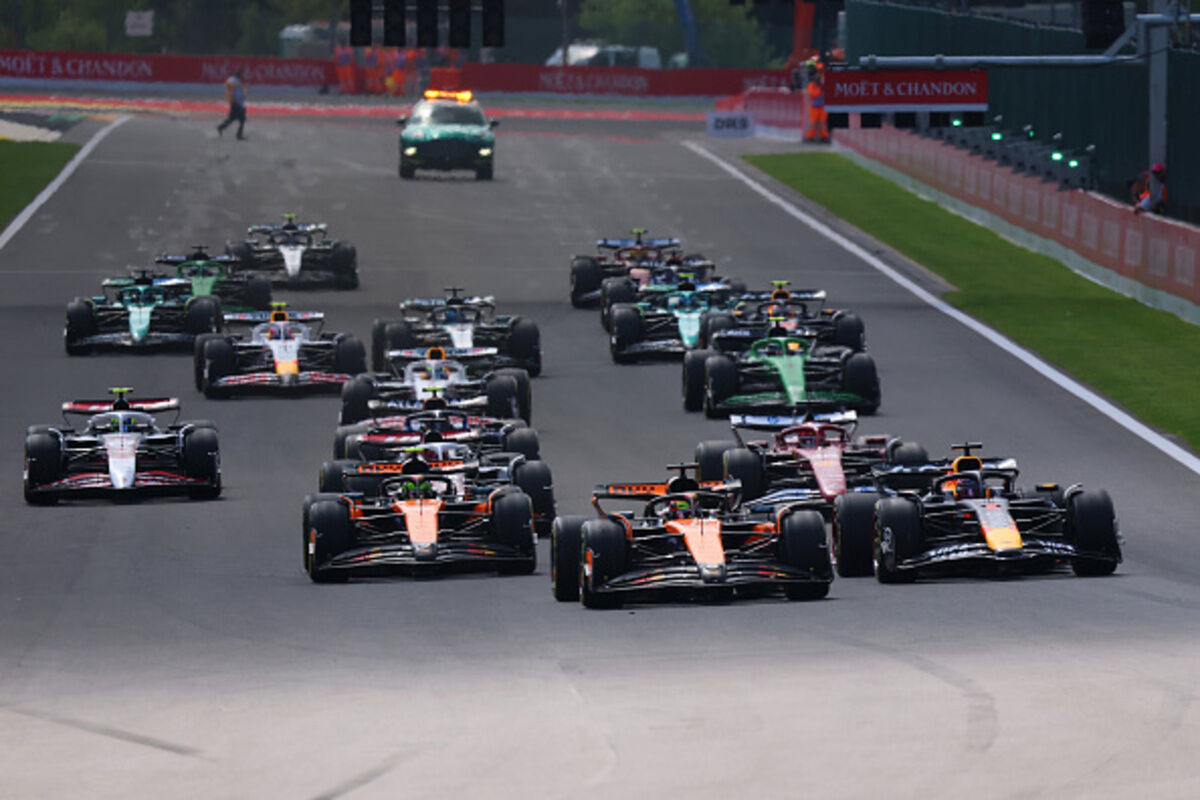 La partenza della Sprint di Spa