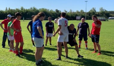 Rugby U18 - Andrea Moretti ospite d’eccezione al primo raduno congiunto tra Mantova e Carpi