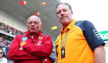 Frederic Vasseur e Zak Brown
