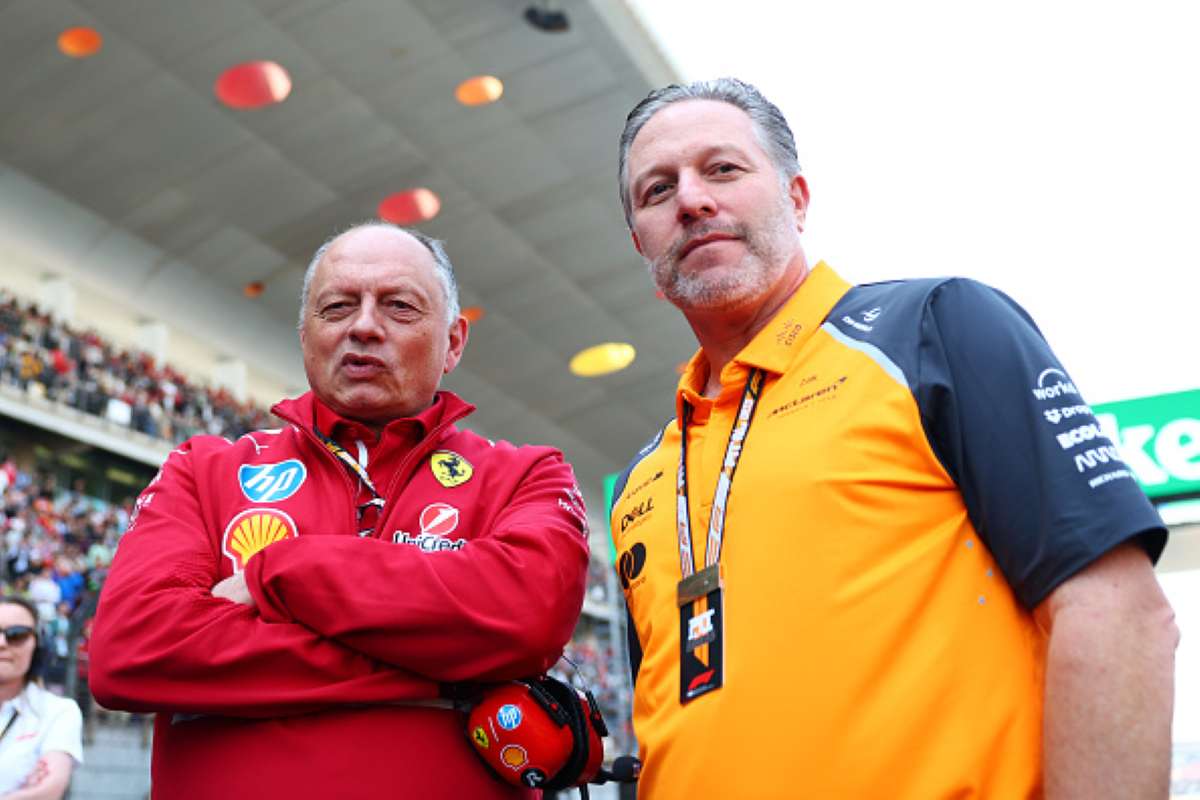 Frederic Vasseur e Zak Brown