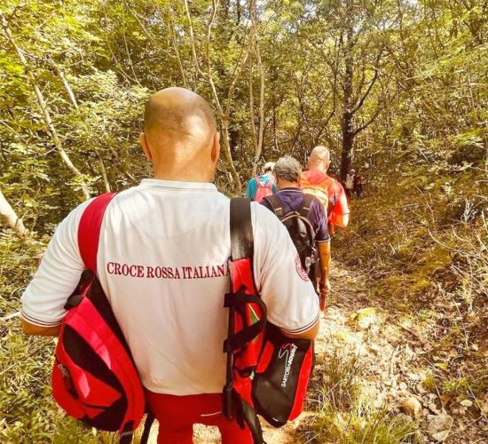 La Croce Rossa nel percorso da Viterbo a Soriano