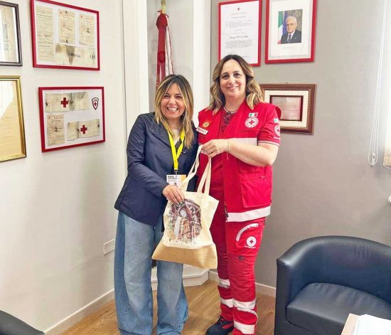 La presidente della Croce Rossa di Viterbo Bugiotti e la vicepresidente nazionale CRI Diodati