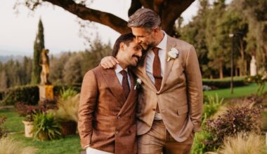 Dentro il matrimonio di Luca Calvani e Alessandro Franchini in Toscana: «Una celebrazione della vita, fatta di amici veri, famiglie che si intrecciano e sogni che diventano realtà»