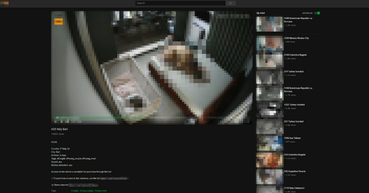 Videocamere di casa hackerate e immagini vendute: coinvolti anche italiani
