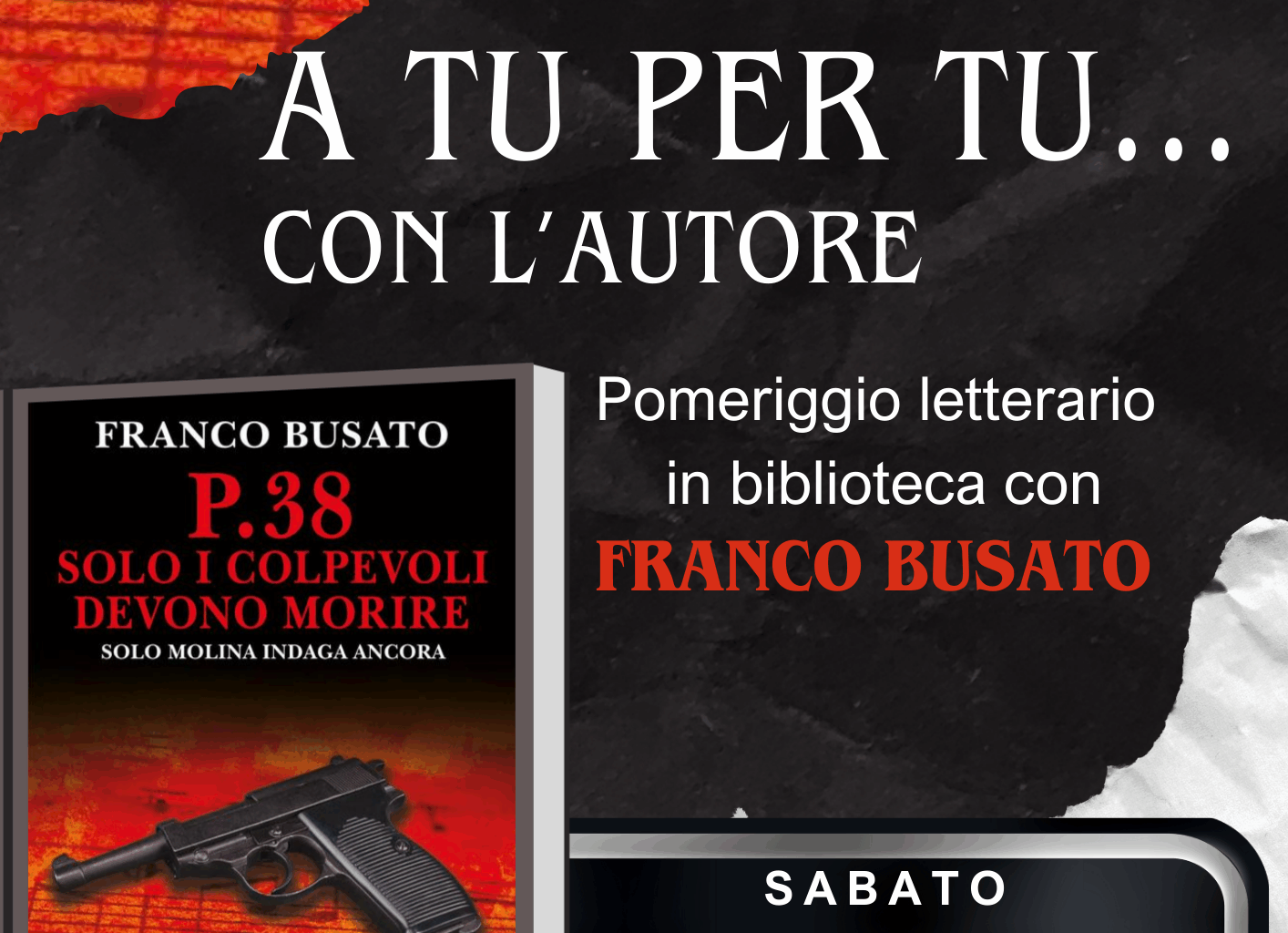 Franco Busato presenta il suo ultimo romanzo – Comune di Cornaredo