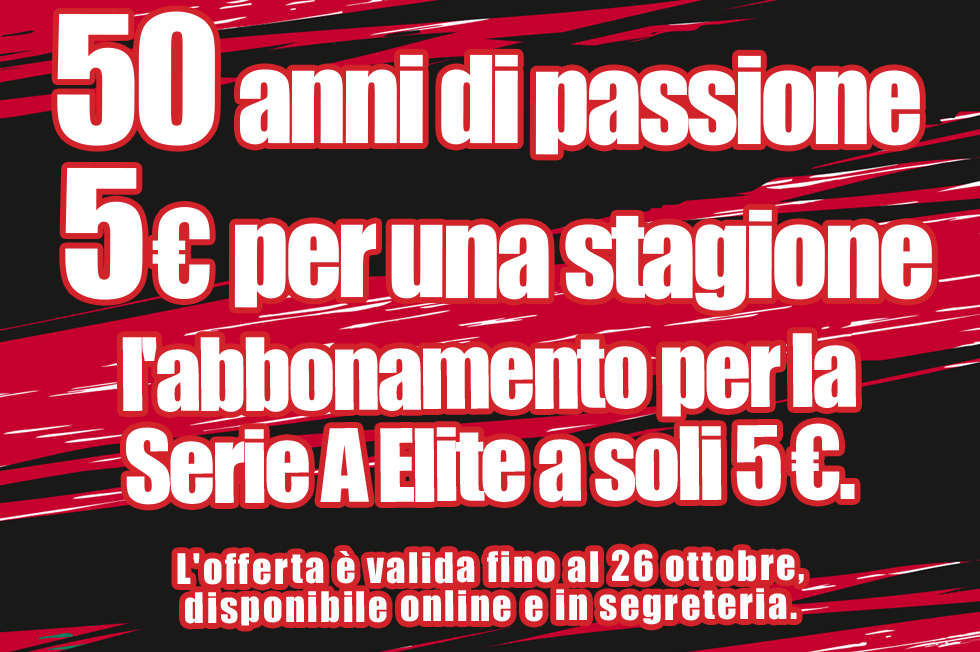 HBS COLORNO: TUTTO IL CAMPIONATO A SOLI 5 EURO