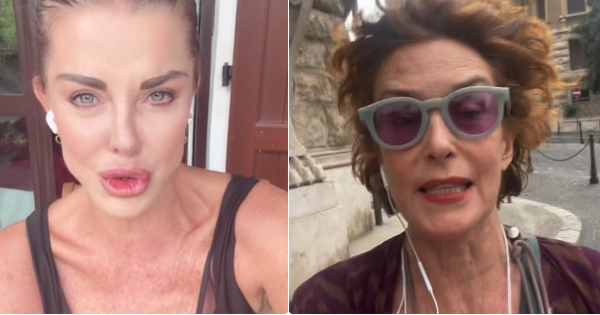 botta e risposta tra la showgirl e Lucrezia Lante Della Rovere (che poi si scusa)