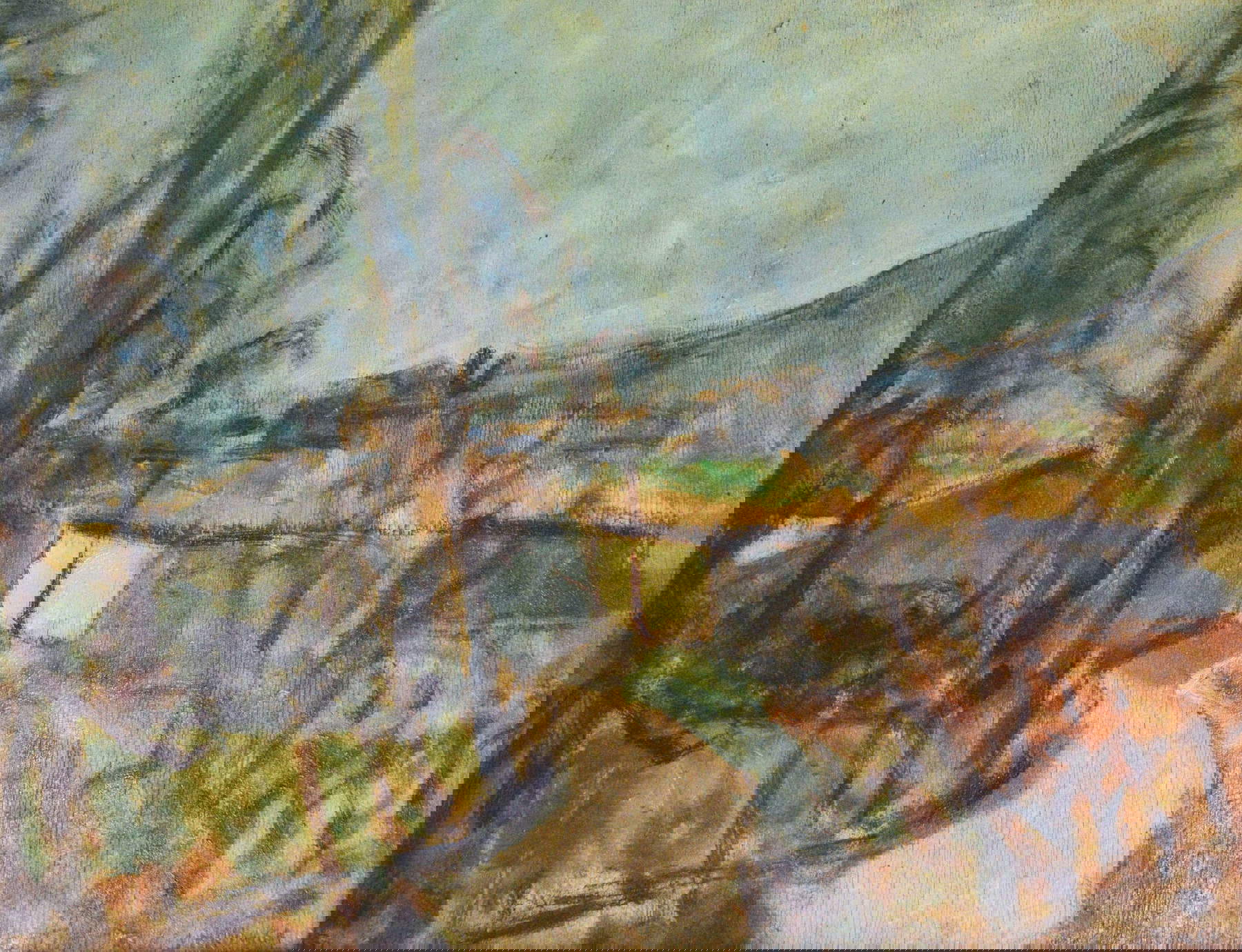 Alberto Stringa, Marzane-Caprino (fine degli anni Venti del XX secolo; olio su tavola; Collezione privata)