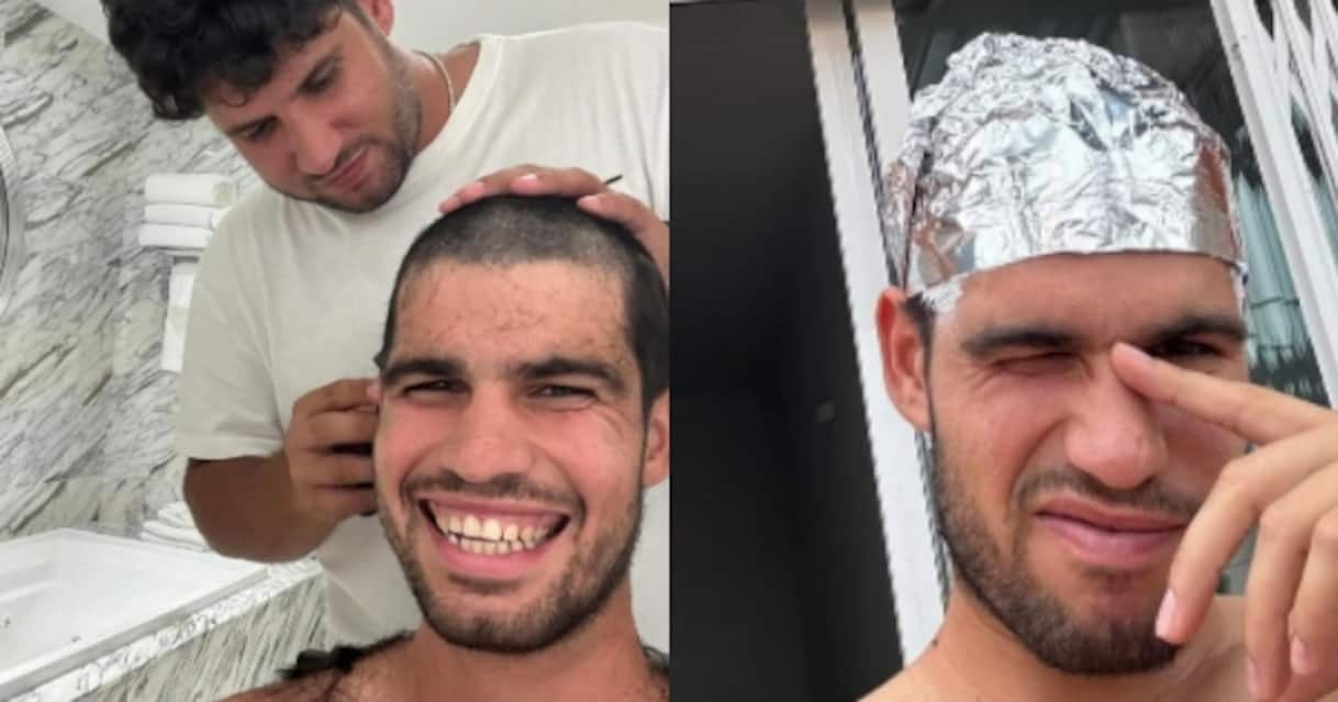 Alcaraz, nuovo look dopo vittoria Us Open: capelli biondo platino. Video
