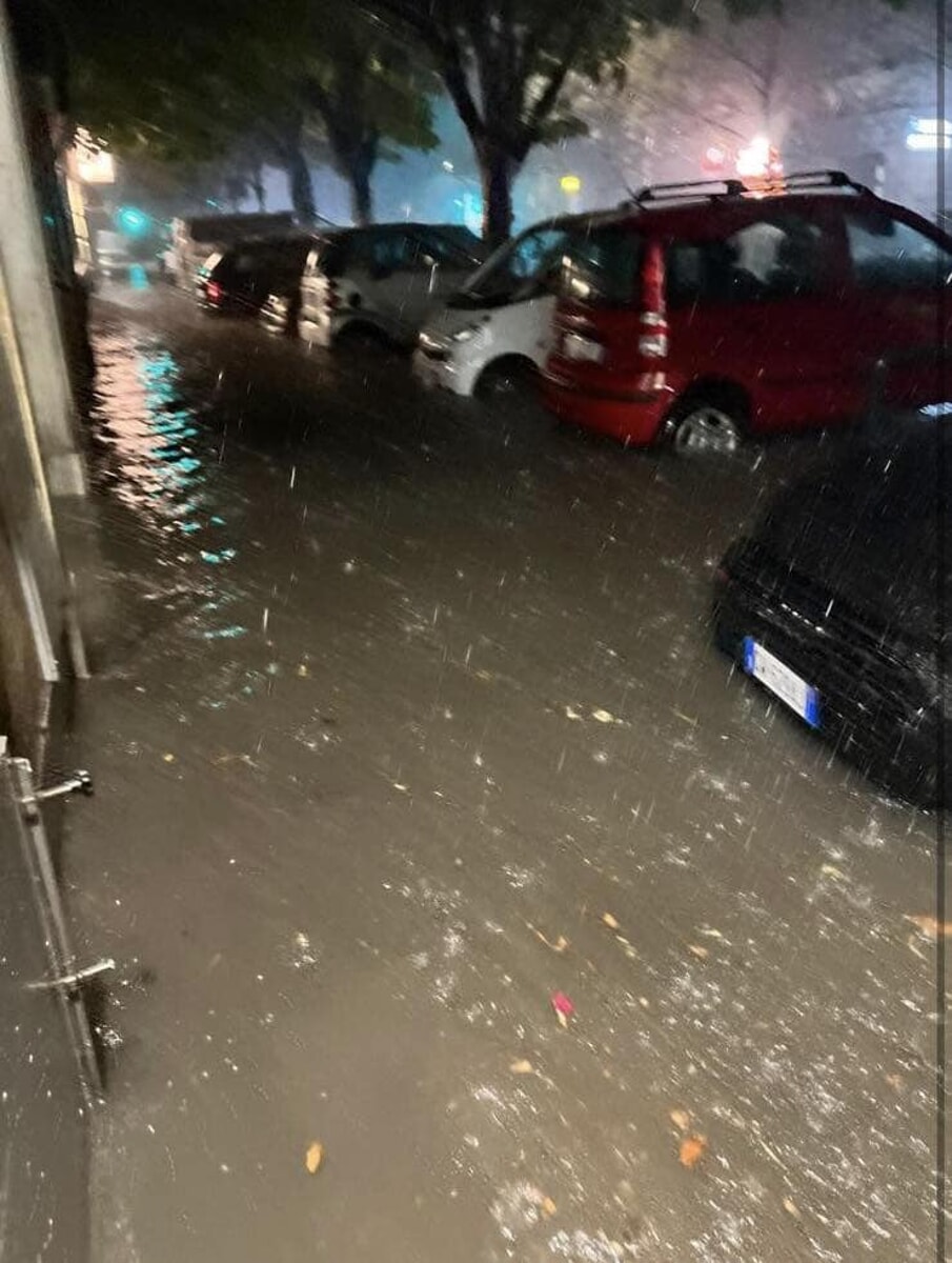 Allagamenti in via GB D'Albertis a San Fruttuoso