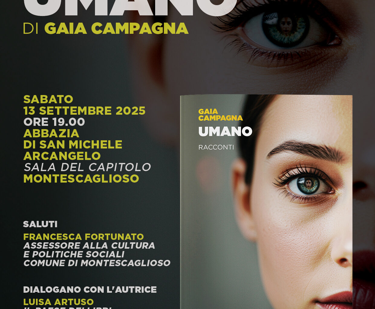 Libri. A Montescaglioso “Umano” di Gaia Campagna