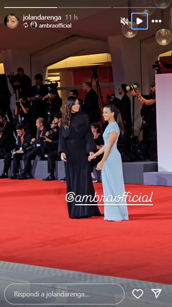 La storia condivisa da Ambra e Jolanda, foto da Instagram