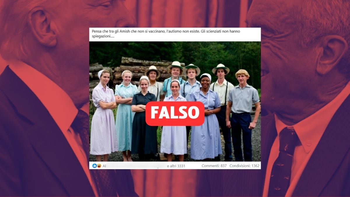 Il mito dell'autismo causato dai vaccini e la "Prova Amish" è scientificamente infondato