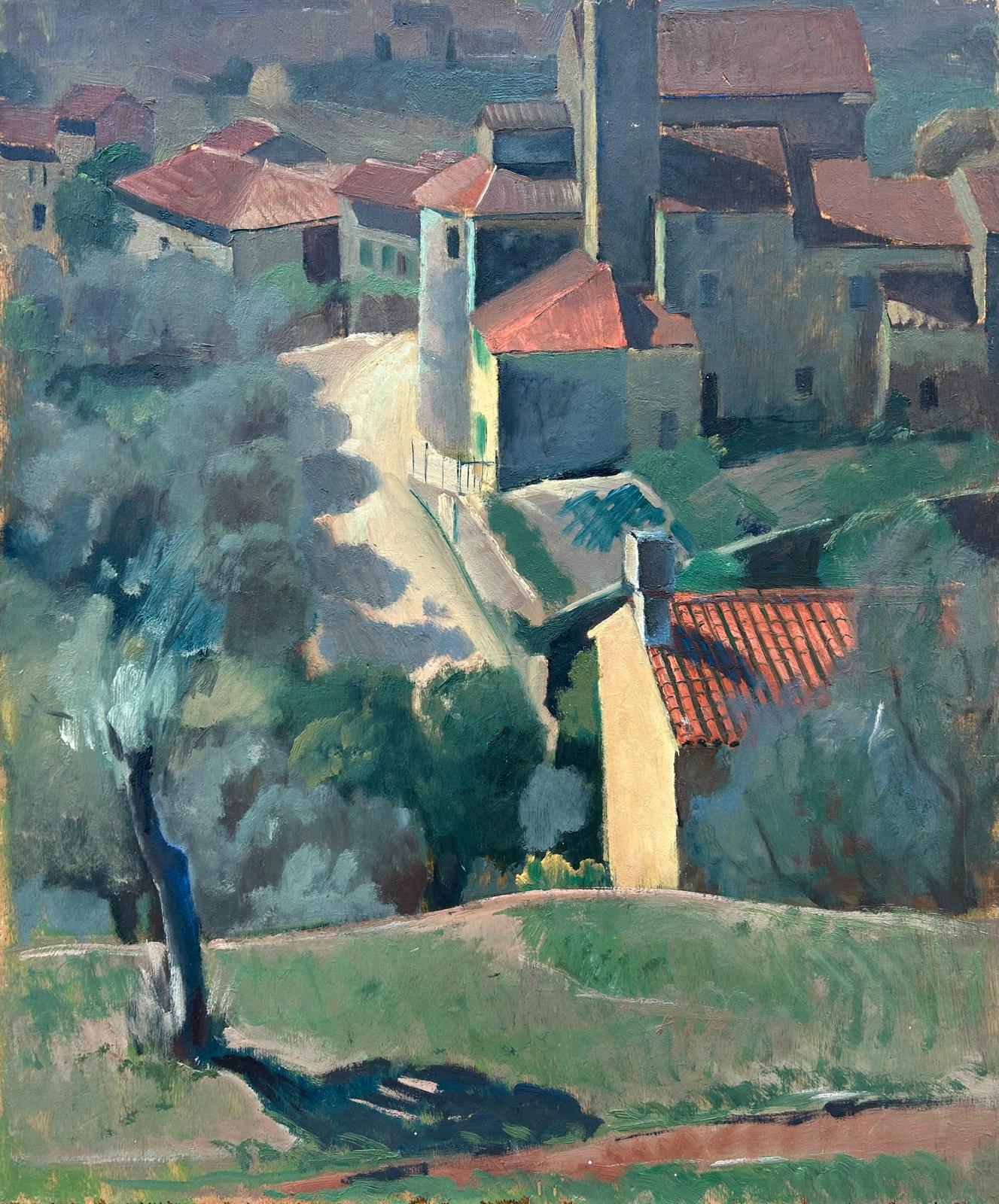 Angelo Zamboni, Romagnano (anni Trenta del XX secolo; olio su tavola, 74 x 61 cm). Su concessione di Faraci Arte