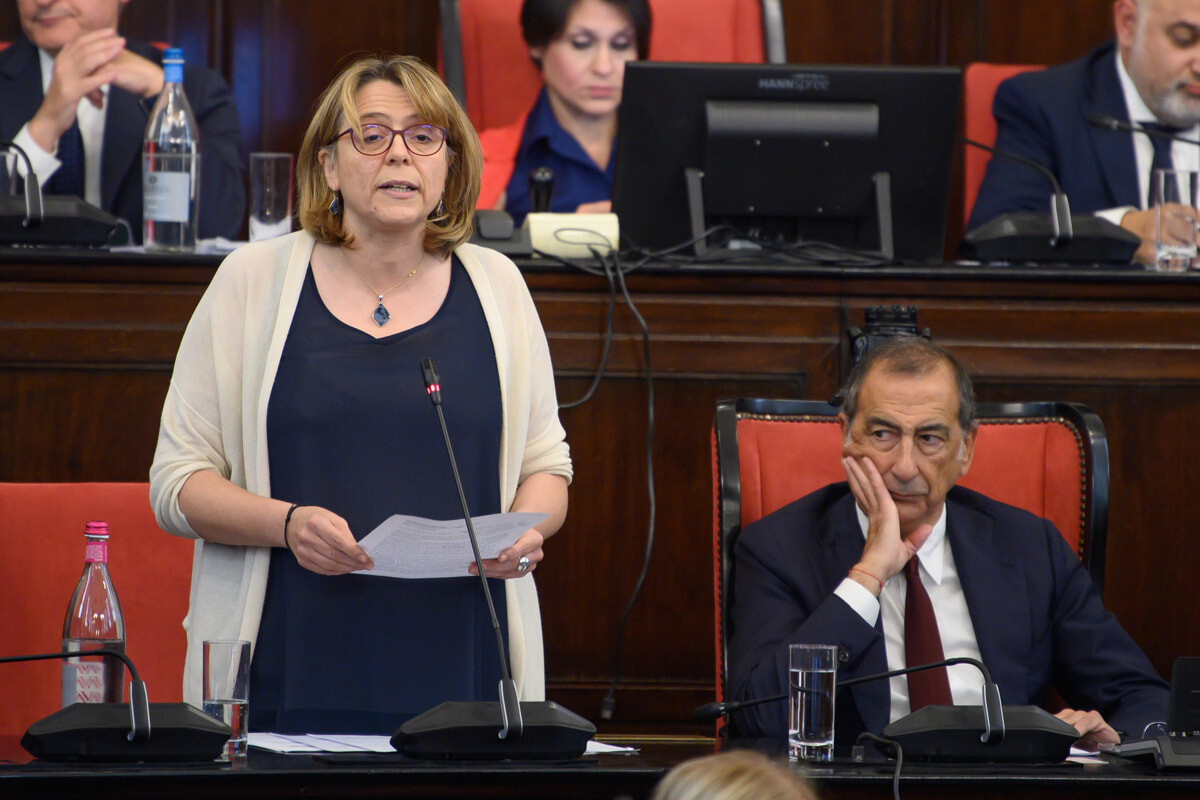 Anna Scavuzzo in aula (foto LaPresse)