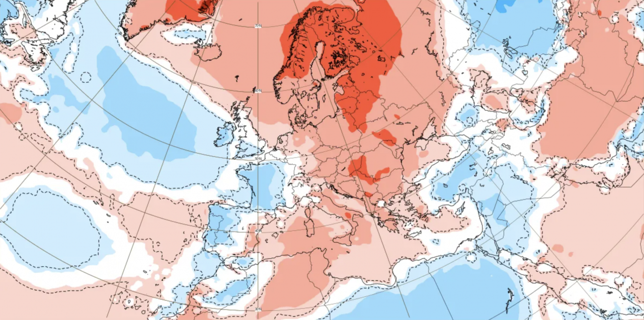 anomalie temperatura fonte ecmwf