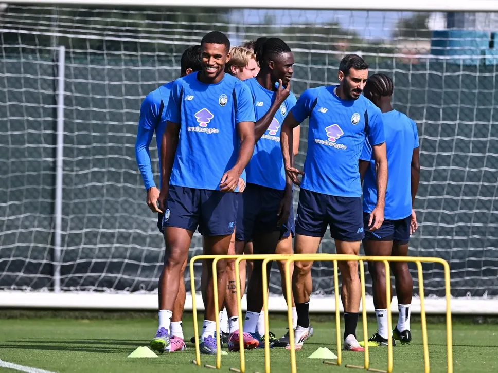 L’allenamento a Zingonia