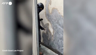 Murales di Banksy cancellato dalla Royal Courts of Justice di Londra