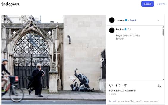 Banksy, a Londra spunta un nuovo murale - Sky TG24